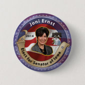 Joni Ernst Ronde Button 5,7 Cm (Voorkant)