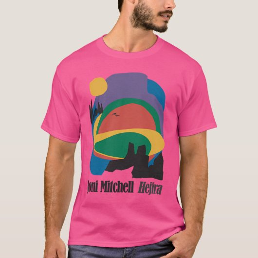 Joni Mitchell Hejira Fan Art T-shirt (Voorkant)