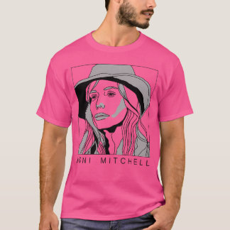 Joni Mitchell Minimal Style Fan Art Design T-shirt