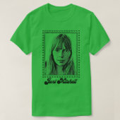 Joni Mitchell Retro 1970s Stijl Fan Art Design 1 T-shirt (Design voorkant)