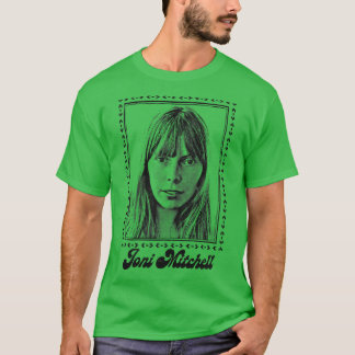 Joni Mitchell Retro 1970s Stijl Fan Art Design 1 T-shirt