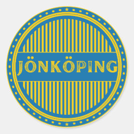 Jönköping City Pride Emblem – Swedish Identity Ronde Sticker