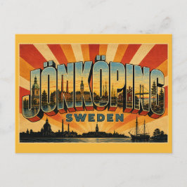 Jönköping Zweden Meer Vättern Briefkaart
