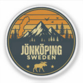 Jönköping, Zweden Sverige Sticker (Voorkant)