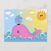 Jonny, de roze walvis briefkaart (Voorkant)