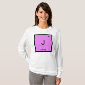 Jonny Name Chemistry Element Periodic Table T-shirt (Voorkant volledig)