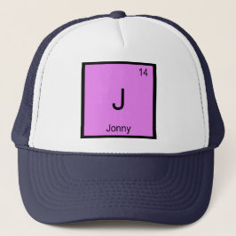 Jonny Name Chemistry Element Periodic Table Trucker Pet