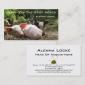 Jonny on the Spot Acres Visitekaartje (Voorkant / Achterkant)