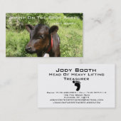 Jonny on the Spot Acres Visitekaartje (Voorkant / Achterkant)