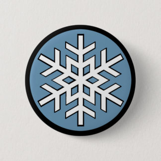 Jonny Snow Snowflake Ronde Button 5,7 Cm