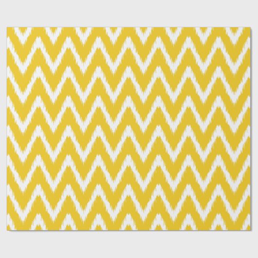 Jonquil Asian Moods Ikat Chevrons Cadeaupapier (Vlak)