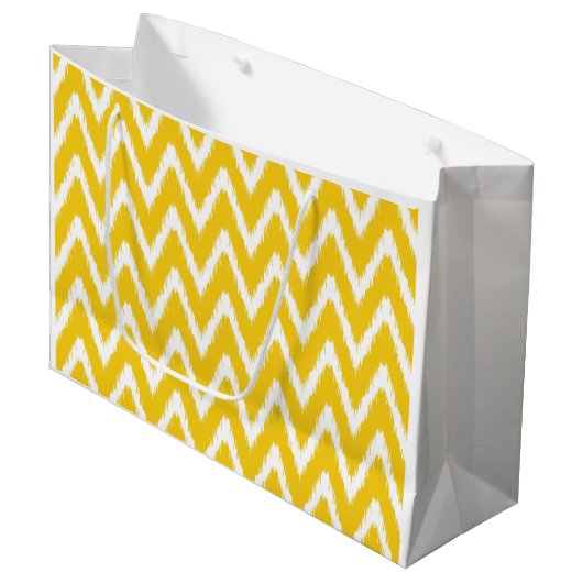 Jonquil Asian Moods Ikat Chevrons Large Cadeautasje (Voorkant Gekanteld)