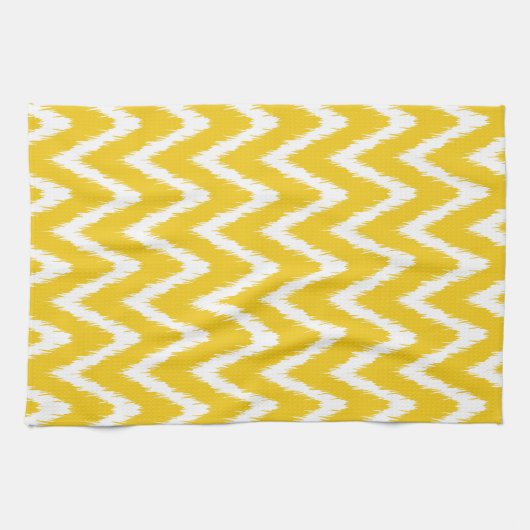 Jonquil Asian Moods Ikat Chevrons Theedoek (Horizontaal)