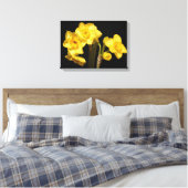 Jonquil Bloemen Canvas Print (Insitu (Slaapkamer))