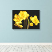 Jonquil Bloemen Canvas Print (Insitu (Houten vloer))