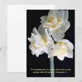 Jonquil Flower - Ecclesiastes 3:1 (Voorkant / Achterkant)