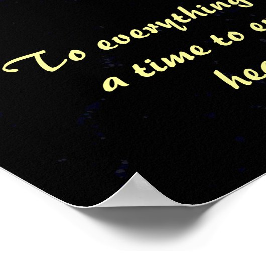 Jonquil Flower - Ecclesiastes 3:1 Poster (Hoek)