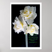 Jonquil Flower - Ecclesiastes 3:1 Poster (Voorkant)