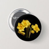 Jonquil Flowers Badge Ronde Button 5,7 Cm (Voorkant /achterkant)