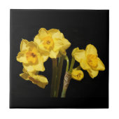 Jonquil Flowers Ceramic Tile Tegeltje (Voorkant)