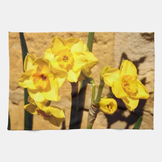 Jonquil Flowers Tea Towel Theedoek (Horizontaal)