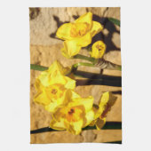 Jonquil Flowers Tea Towel Theedoek (Verticaal)