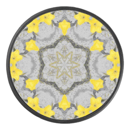 Jonquil Harmony Wheel  Hockey Puck (Voorkant)
