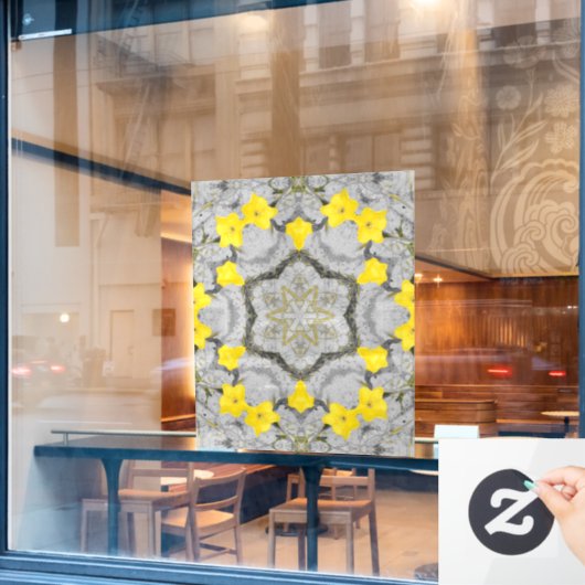 Jonquil Harmony Wheel  Raamsticker (Cafe Raam)