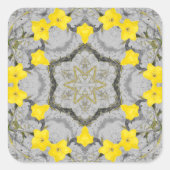 Jonquil Harmony Wheel  Vierkante Sticker (Voorkant)