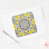 Jonquil Harmony Wheel  Vierkante Sticker (Envelop)