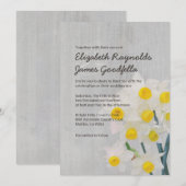 Jonquil Wedding-uitnodigingen Kaart (Voorkant / Achterkant)