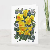 Jonquils Blank Greeting Card Kaart (Voorkant)