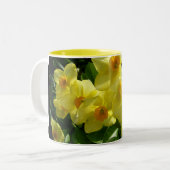 Jonquils/Daffodils/Narcissus Tweekleurige Koffiemok (Voorkant links)