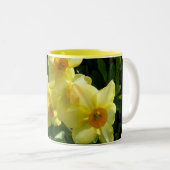 Jonquils/Daffodils/Narcissus Tweekleurige Koffiemok (Voorkant rechts)