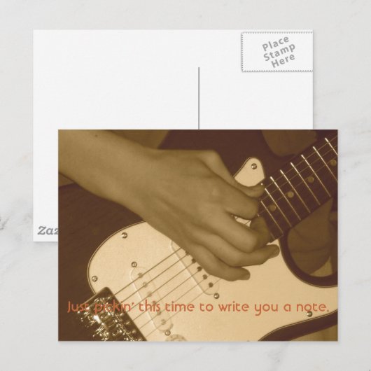 Jon's Guitar Briefkaart (Voorkant / Achterkant)