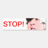 JonTron STOP Bumpersticker (Voorkant)