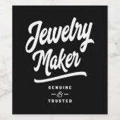 Joodmaker Titel functie Cadeau Wijn Etiket (Enkel label)