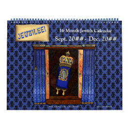 Joods - 16 maanden Joodse kalender - Gepersonalise