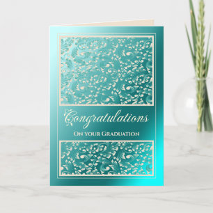 Joods Afstuderen Gefeliciteerd Damaskaart Blauwgro Bedankkaart