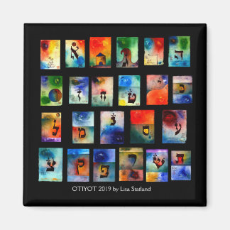 Joods alfabet magneet Otiyot