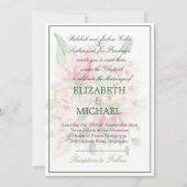 Joods bruilding Chuppah Elegant Modern Floral Kaart (Voorkant)