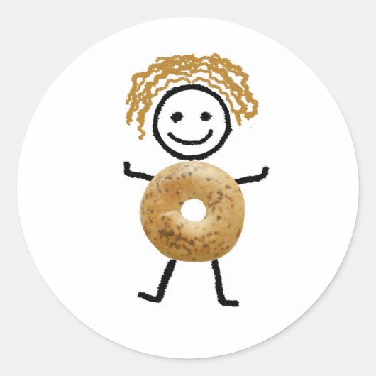 joods cadeau-Sticker Ronde Sticker (Voorkant)