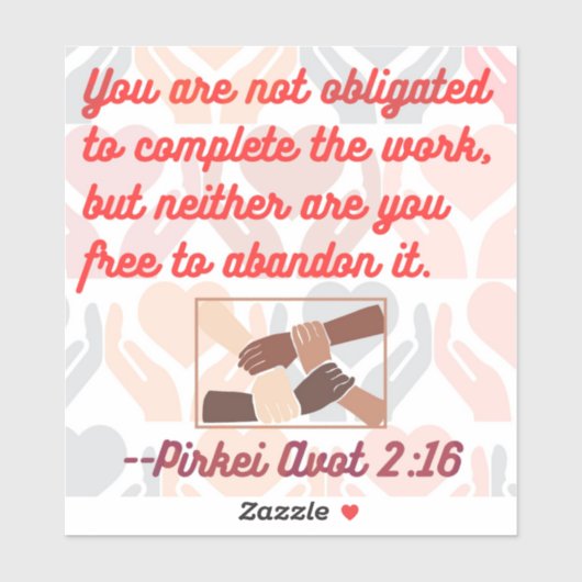 Joods citaat: Tikkun Olam Sticker (Vel)