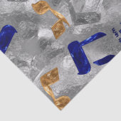 Joods-Hammered-Dreidel-Letters-Weefpapier Tissuepapier (Detail)