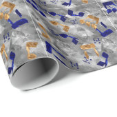 Joods-Hammered-Dreidel-Letters-Wrapping Paper Cadeaupapier (Rol Hoek)