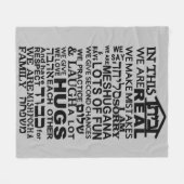 Joods huis Bayit Fleece Blanket (Voorkant (Horizontaal))