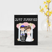 Joods huwelijk alleen gehuwd met Chuppah Bride Gro Kaart (Gele Bloem)