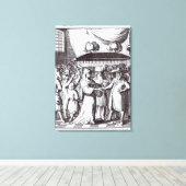 Joods huwelijk canvas afdruk (Insitu (Houten vloer))