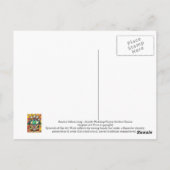 Joods huwelijksgebed Golden Hamsa Briefkaart (Achterkant)