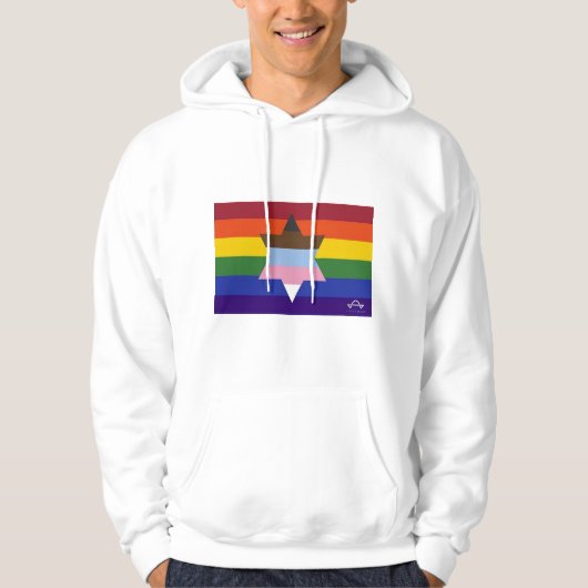 Joods Inclusief Pride Flag Sweatshirt (Voorkant)